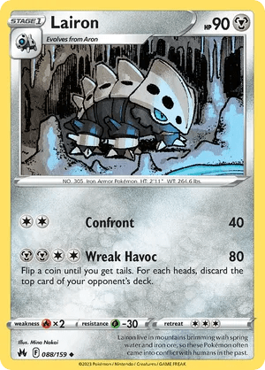088/159 Lairon - Crown Zenith by Poké Zen DXB on MYNTED
