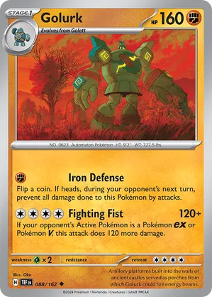 088/162 Golurk - Reverse Holo - Temporal Forces by Poké Zen DXB on MYNTED