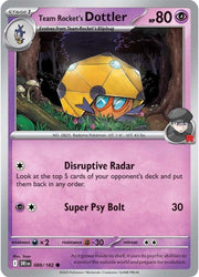 088/182 · Team Rocket's Dottler · Reverse Holo (DRI) by PokeMarsi on MYNTED