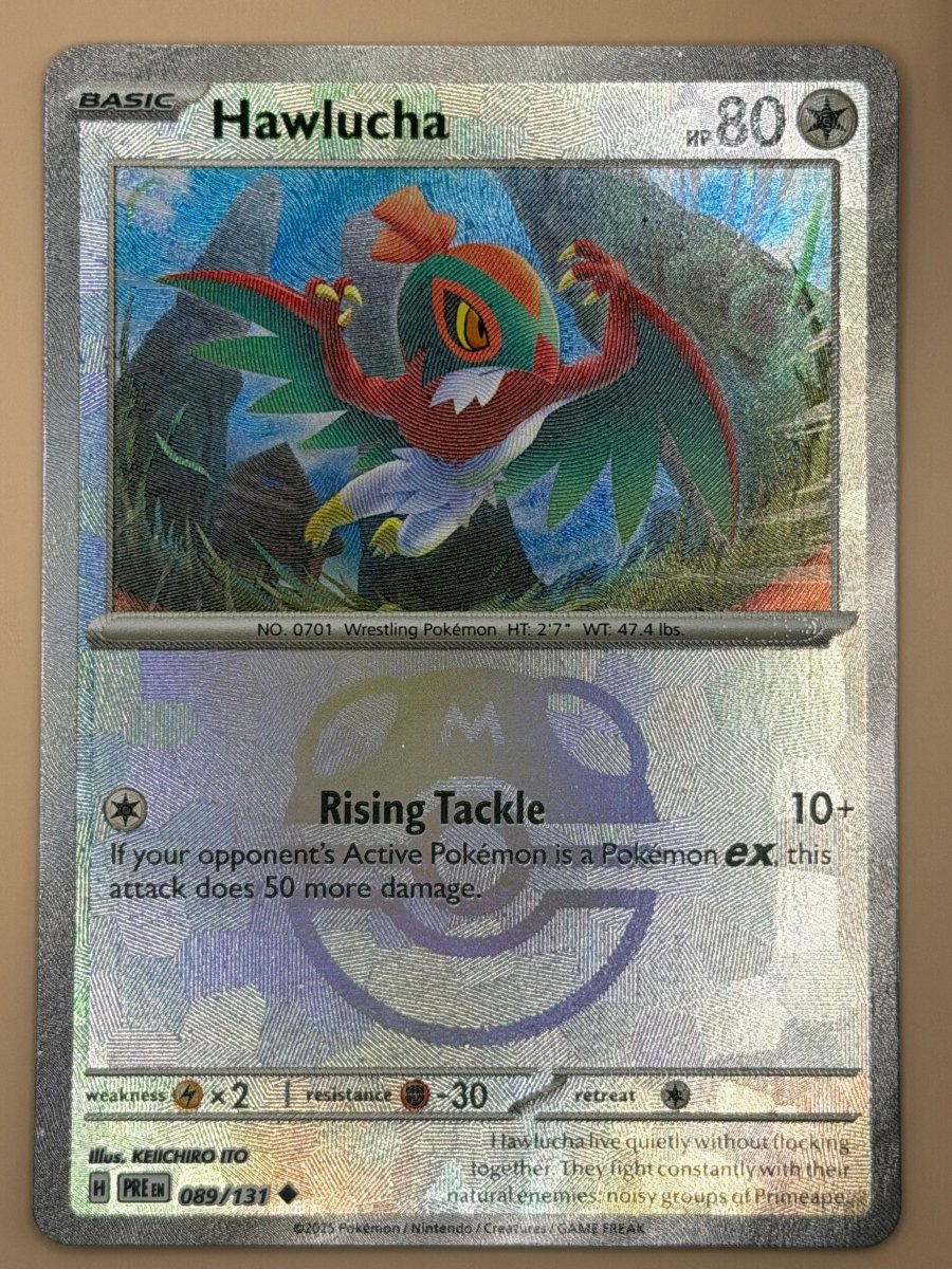 089/131 Hawlucha - Masterball Pattern - Prismatic Evolutions by Poké Zen DXB on MYNTED