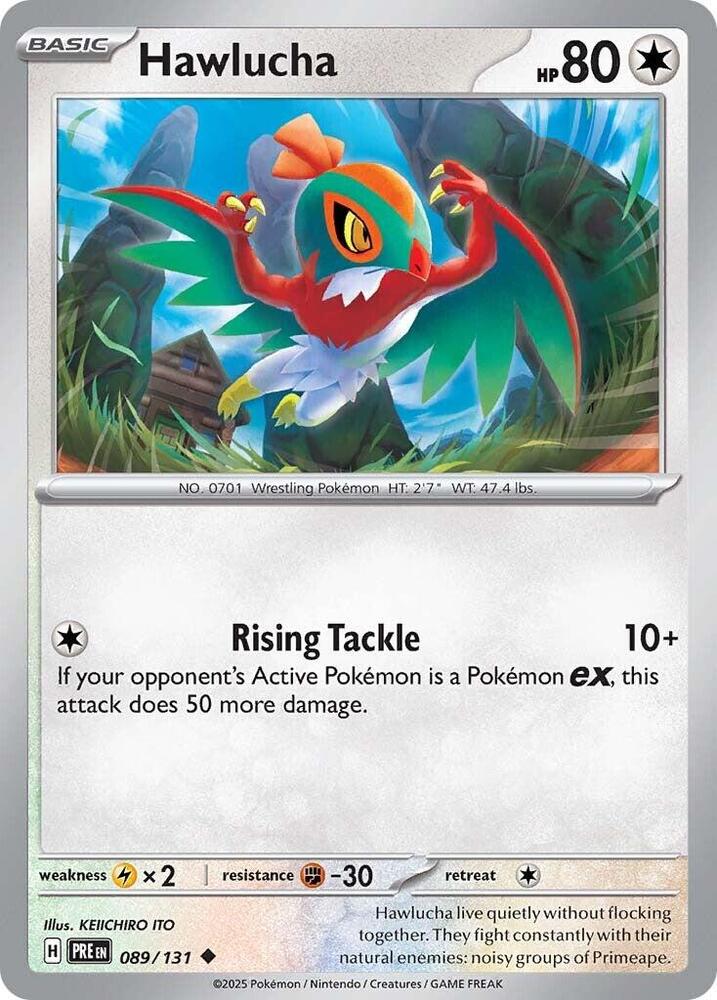089/131 · Hawlucha · Normal (PRE) by Dusk TCG on MYNTED