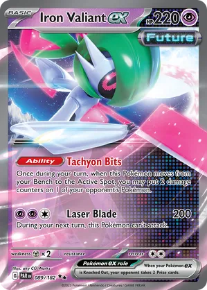 089/182 Iron Valiant ex - Paradox Rift by Poké Zen DXB on MYNTED