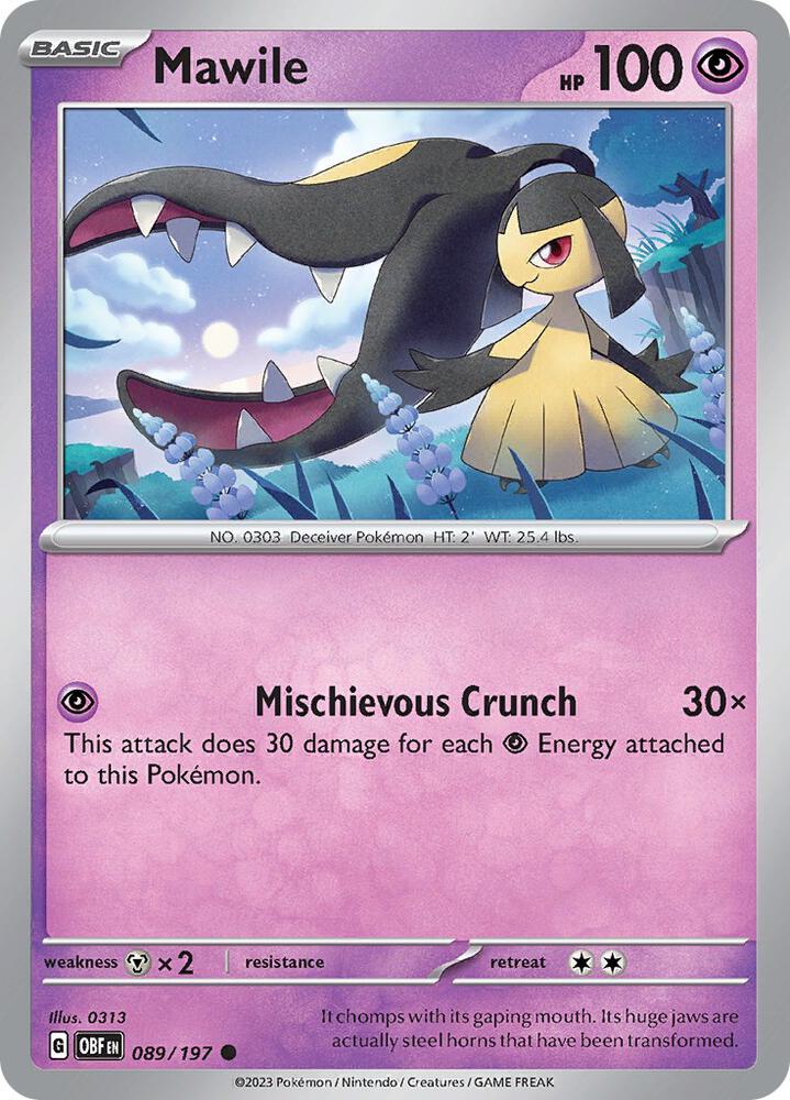 089/197 · Mawile · Normal (OBF) by PokeMarsi on MYNTED