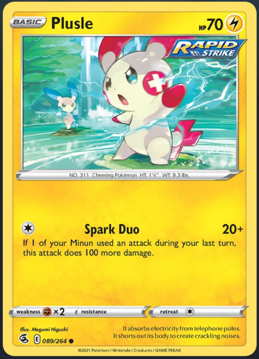 089/264 Plusle - Fusion Strike by Poké Zen DXB on MYNTED