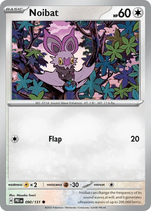 090/131 Noibat - Reverse Holo - Prismatic Evolutions by Poké Zen DXB on MYNTED