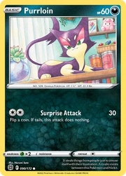 090/172 Purrloin - Reverse Holo - Brilliant Stars by Poké Zen DXB on MYNTED