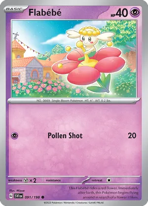 091/198 Flabebe - Scarlet & Violet by Poké Zen DXB on MYNTED