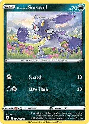 092/189 Hisuian Sneasel - Astral Radiance by Poké Zen DXB on MYNTED