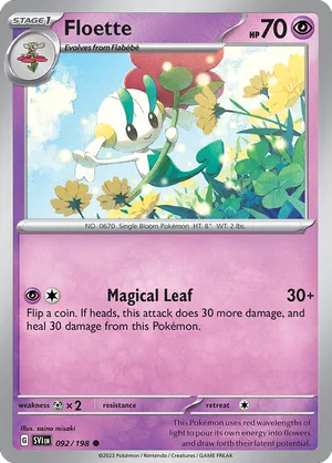 092/198 Floette - Reverse Holo - Scarlet & Violet by Poké Zen DXB on MYNTED