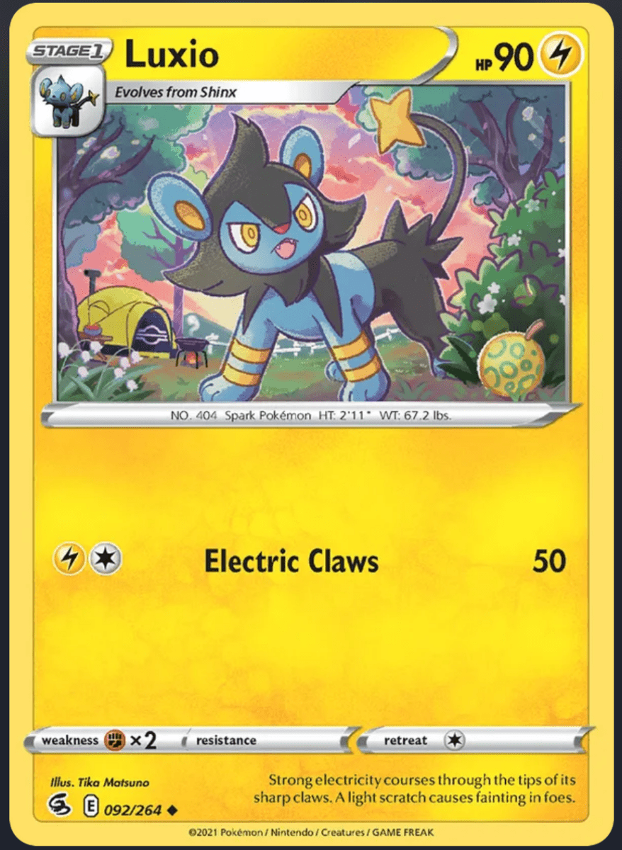 092/264 Luxio - Reverse Holo - Fusion Strike by Poké Zen DXB on MYNTED