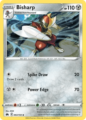 093/159 Bisharp - Crown Zenith by Poké Zen DXB on MYNTED