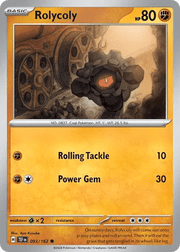 093/162 Rolycoly - Reverse Holo - Temporal Forces by Poké Zen DXB on MYNTED