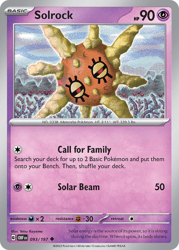 093/197 · Solrock · Normal (OBF) by PokeMarsi on MYNTED