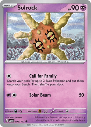 093/197 Solrock - Obsidian Flames by Poké Zen DXB on MYNTED
