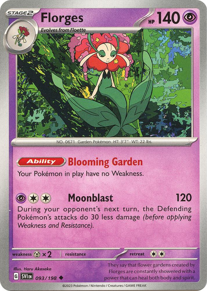 093/198 Florges Normal · Scarlet & Violet (SVI) by PokeMarsi on MYNTED
