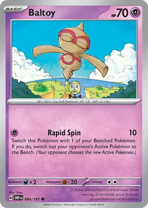 094/197 Baltoy - Obsidian Flames by Poké Zen DXB on MYNTED