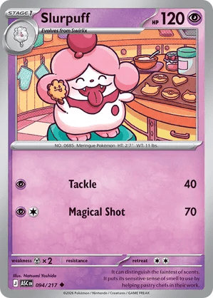 094/217 Slurpuff - Love Ball Pattern Reverse Holo - Ascended Heroes by Poké Zen DXB on MYNTED