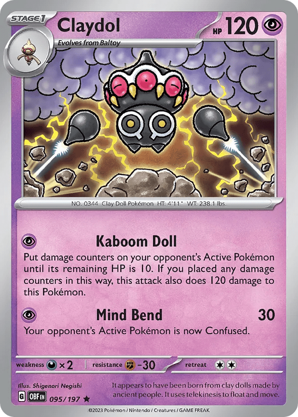 095/197 Claydol - Obsidian Flames by Poké Zen DXB on MYNTED