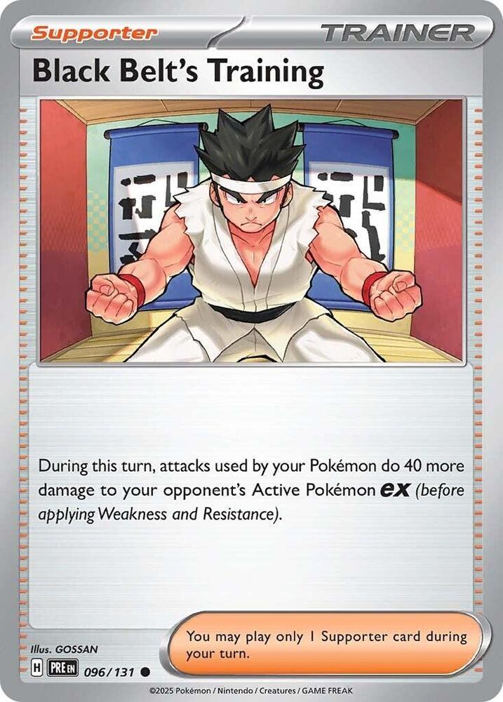 096/131 · Black Belt's Training Trainer Supporter · Reverse Holo (PRE) by Dusk TCG on MYNTED