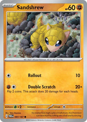 097/167 Sandshrew Normal · Twilight Masquerade (TWM) by PokeMarsi on MYNTED