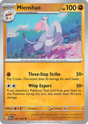 097/182 Mienshao - Paradox Rift by Poké Zen DXB on MYNTED