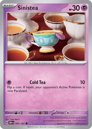 097/197 Sinistea - Obsidian Flames by Poké Zen DXB on MYNTED