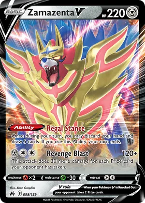 098/159 Zamazenta V - Crown Zenith by Poké Zen DXB on MYNTED
