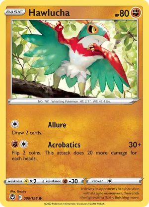 098/195 Hawlucha - Silver Tempest by Poké Zen DXB on MYNTED
