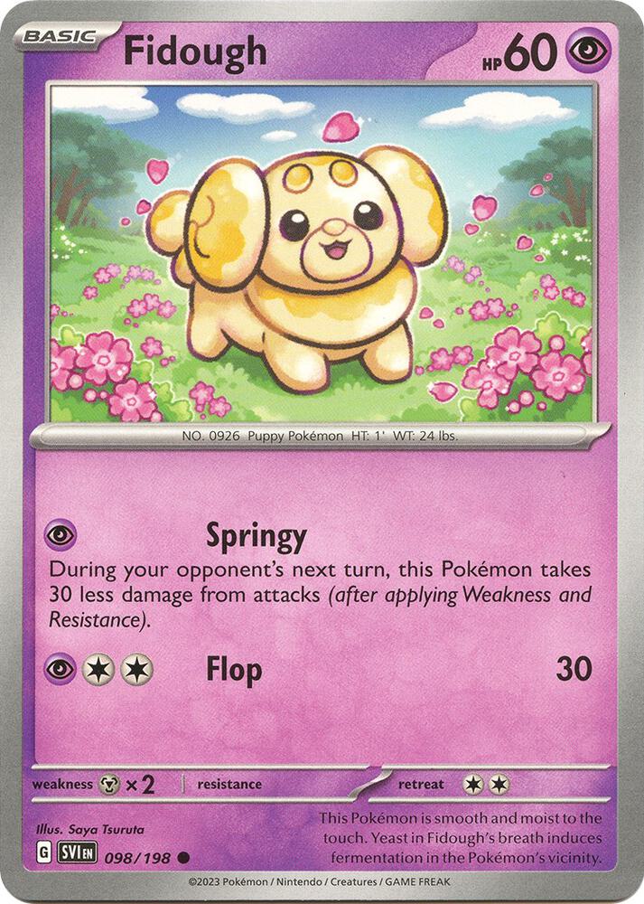 098/198 Fidough Normal · Scarlet & Violet (SVI) by PokeMarsi on MYNTED