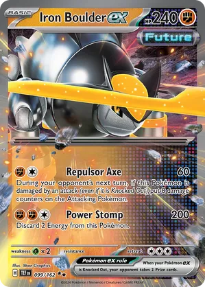 099/162 Iron Boulder ex - Temporal Forces by Poké Zen DXB on MYNTED