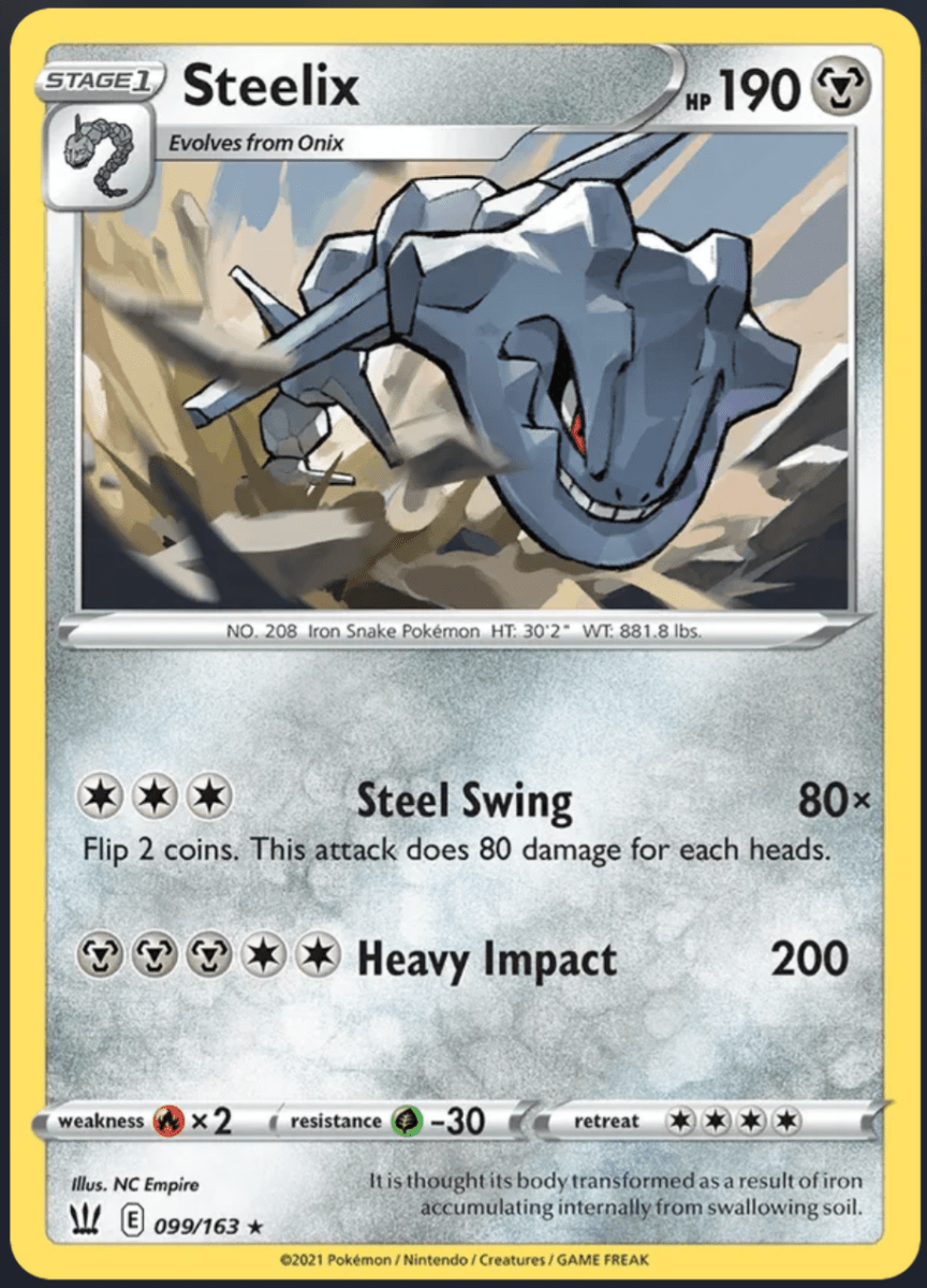 099/163 Steelix - Reverse Holo (Battle Styles) by Poké Zen DXB on MYNTED