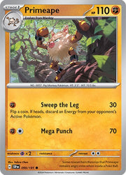 099/191 Primeape Normal · Surging Sparks (SSP) by PokeMarsi on MYNTED