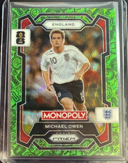 2026 Panini Prizm Monopoly FIFA World Cup Michael Owen #26 Green Wave