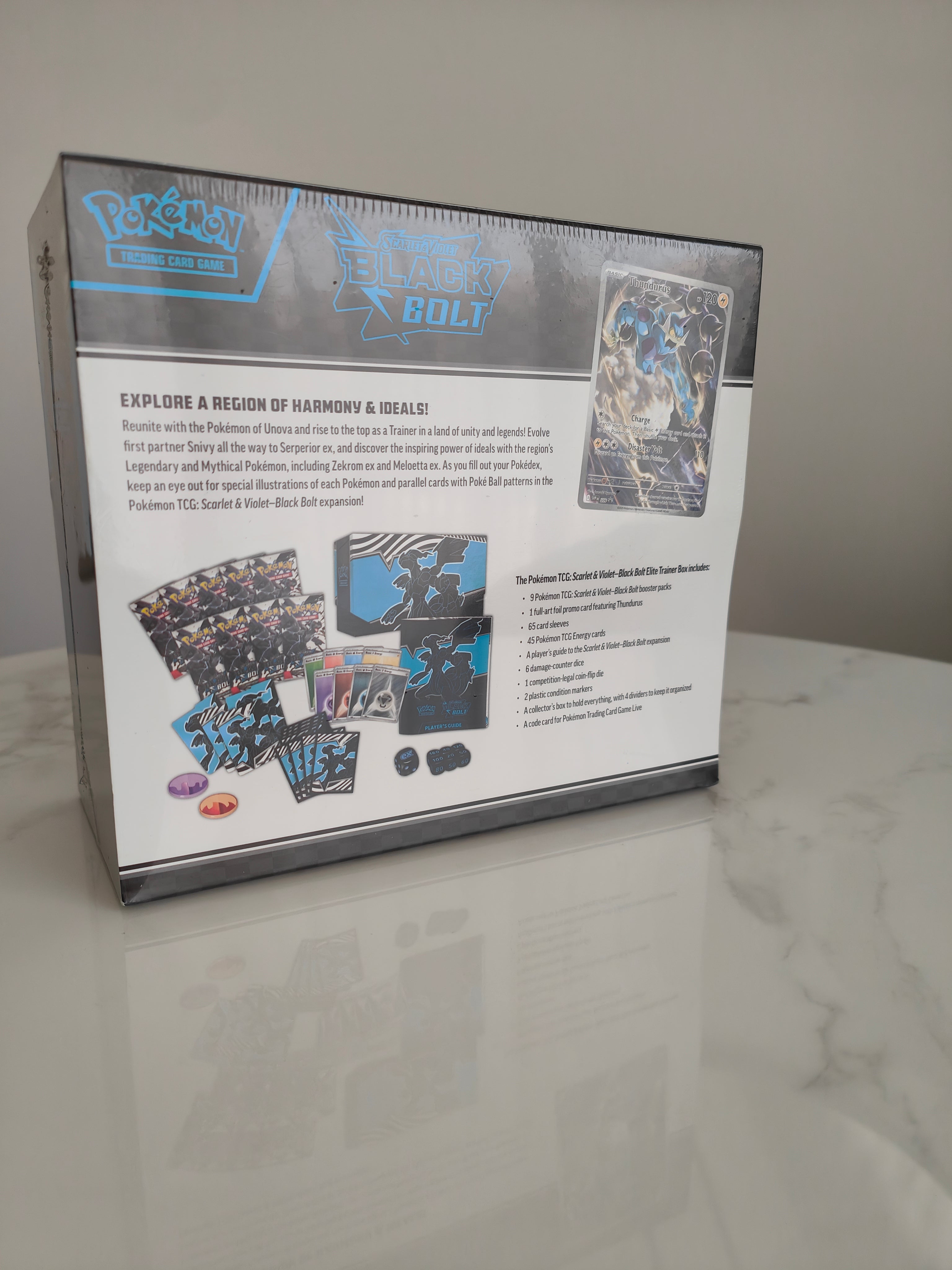 Pokemon TCG Scarlet & Violet Black Bolt Elite Trainer Box ETB Box (New Sealed)