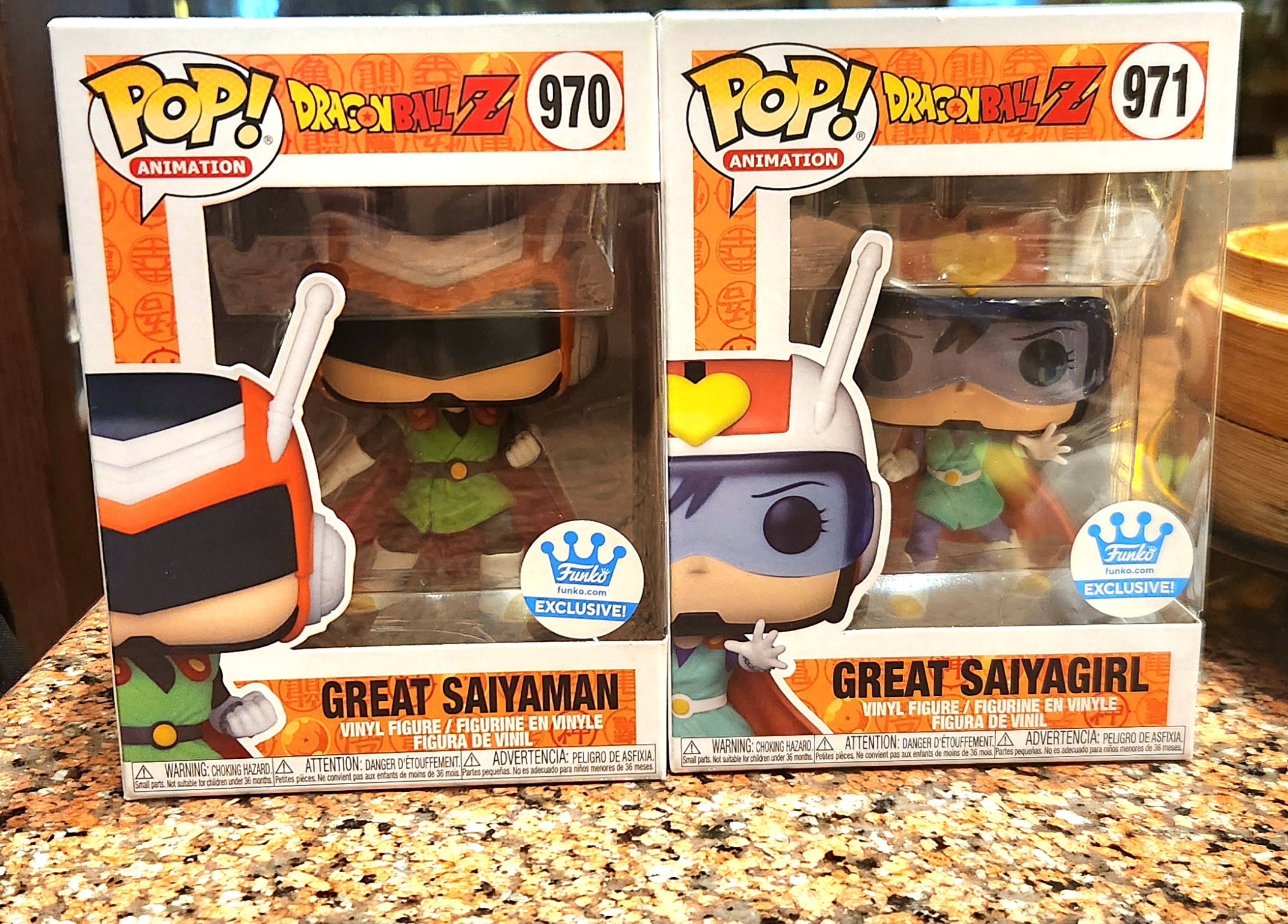 Funko Pop! #970 Great Saiyaman & #971 Great Saiya Girl (Set of 2)