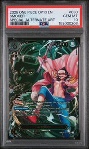 2025 ONE PIECE OP13-CARRYING ON HIS WILL #030 SMOKER SPECIAL ALTERNATE ART