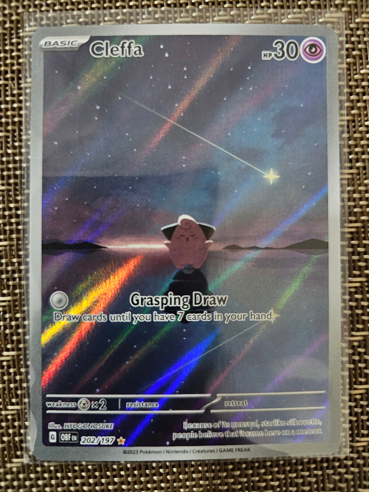 Cleffa Obsidian Flames Illustration Rare 202/197