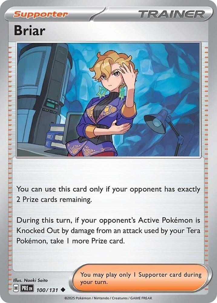 100/131 · Briar Trainer Supporter · Normal (PRE) by Dusk TCG on MYNTED