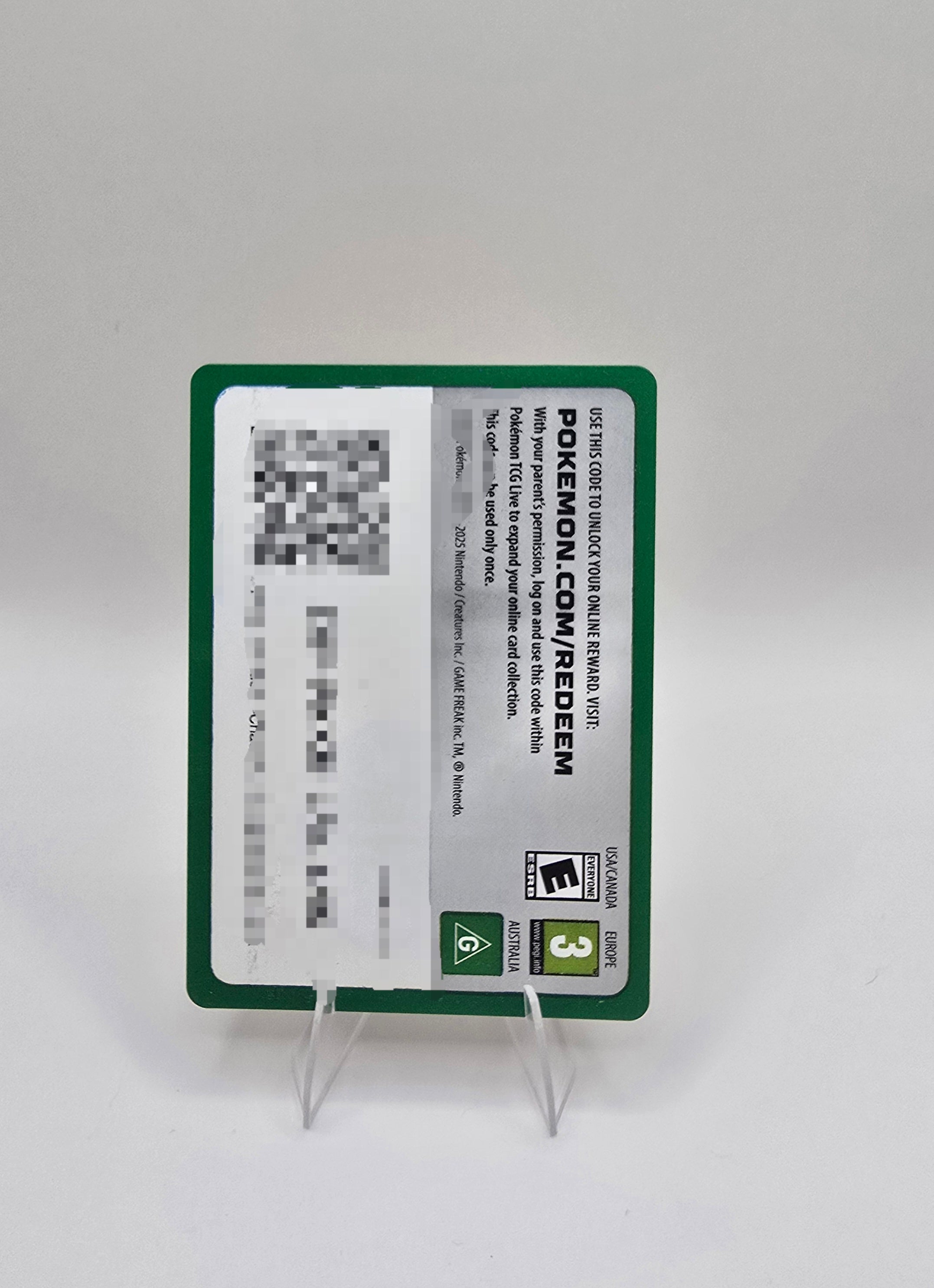 POKEMON LIVE REDEEM CARD FOR POKEMON TCG LIVE GAME