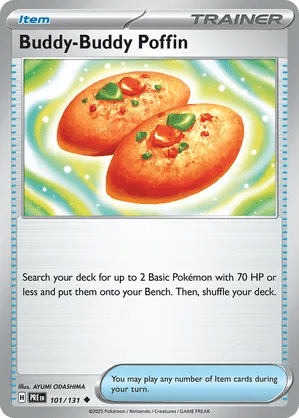 101/131 Buddy - Buddy Poffin - Reverse Holo - Prismatic Evolutions by Poké Zen DXB on MYNTED