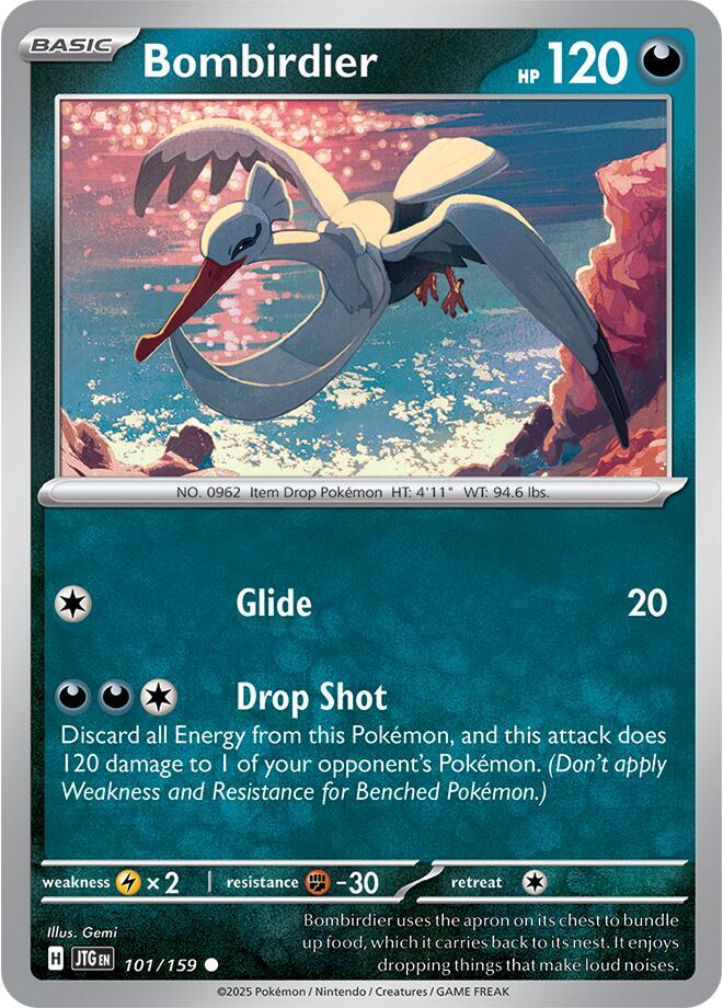 101/159 Bombirdier Reverse Holo · Journey Together (JTG) by PokeMarsi on MYNTED