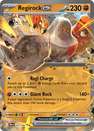 101/182 Regirock ex - Destined Rivals by Poké Zen DXB on MYNTED