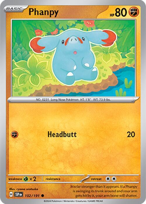 102/191 Phanpy Normal · Surging Sparks (SSP) by PokeMarsi on MYNTED