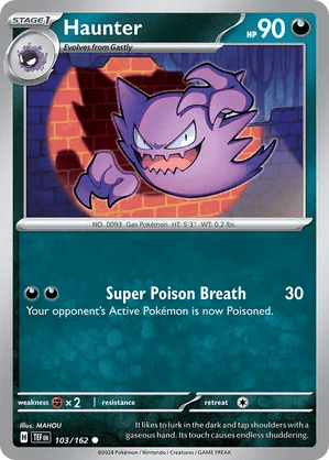 103/162 Haunter - Temporal Forces by Poké Zen DXB on MYNTED