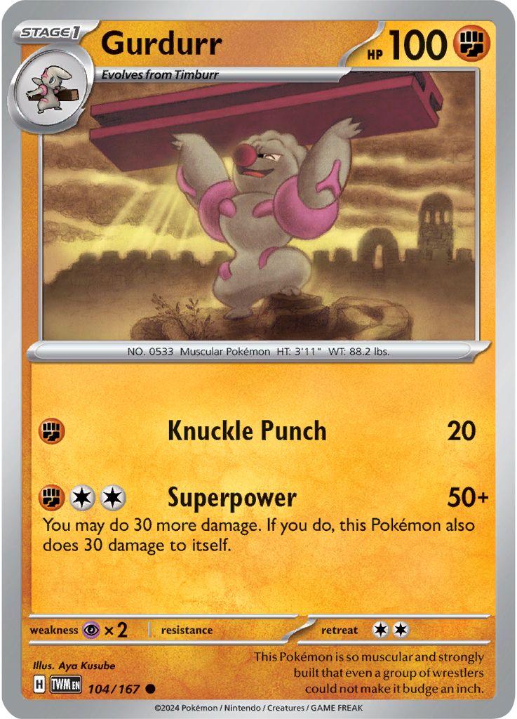 104/167 · Gurdurr · Normal (TWM) by Dusk TCG on MYNTED