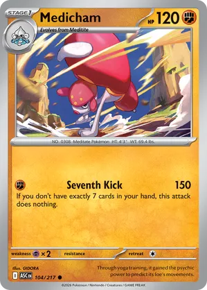 104/217 Medicham - Ascended Heroes by Poké Zen DXB on MYNTED