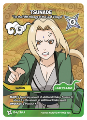 Mythos Naruto Konoha Shido 1st Edition : Tsunade I'm the Fifth Hokage of the Leaf Village! 104 RARE ART
