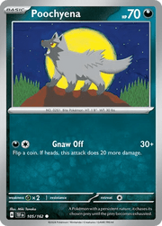 105/162 Poochyena - Reverse Holo - Temporal Forces by Poké Zen DXB on MYNTED