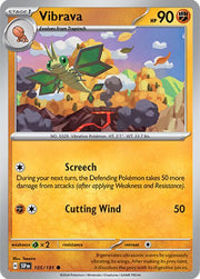 105/191 Vibrava Normal · Surging Sparks (SSP) by PokeMarsi on MYNTED