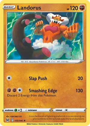 105/196 Landorus - Lost Origin by Poké Zen DXB on MYNTED